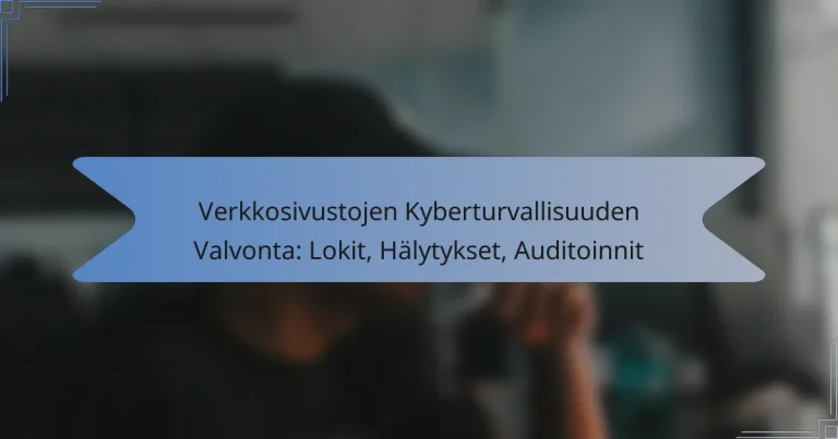 Verkkosivustojen Kyberturvallisuuden Valvonta: Lokit, Hälytykset, Auditoinnit